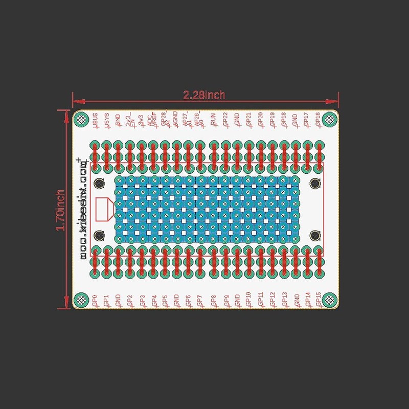 Treedix Breakout Board Circuit Board Terminal Block with Pin Header