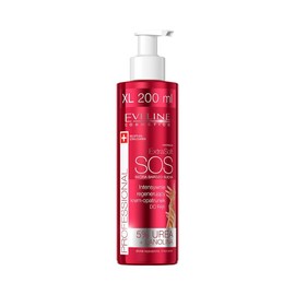 Eveline Cosmetics Extra Soft SOS Intensive Regenerating Hand Cream 200 ml with Hyaluronic Acid, Urea, Vitamin E for Dry and Stressed Skin