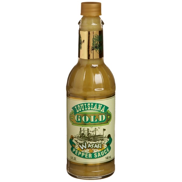 Louisiana Gold Wasabi Pepper Sauce, 5-Ounce