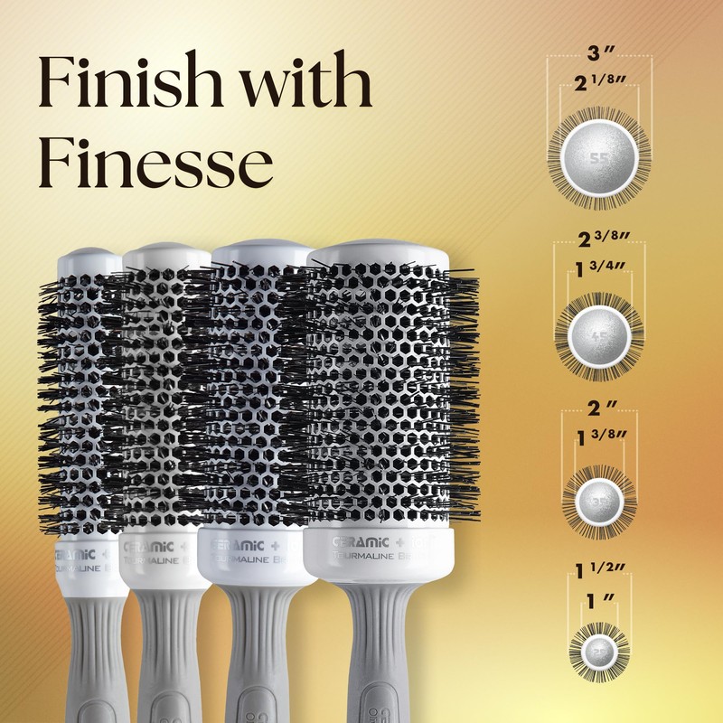 Olivia Garden Ceramic + Ion Round Thermal Hair Brush -