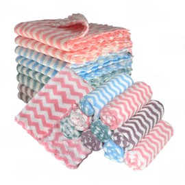 EcoQuality Micro Fiber Towels Ultra Absorbent Dish Towels, Premium Cleaning Cloths, Streak Free, Lint Free, Quick Dry Rags, Reusable Wash Cloths, Multipurpose Non Stick Oil Cloths, Multi Color (120)