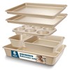 Baking Pans Set, Nonstick Stackable Bakeware Sets, Oven Pans for