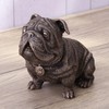 Veronese Design 3 3/4 Inches Sitting Bulldog Wearing Collar Cold