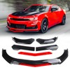 DEERMOTO Universal Front Lip for Car,4 PCS Kit Front Bumper