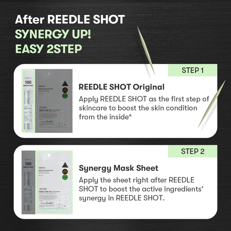 VT Cosmetics [VT Cosmetics]Reedle Shot 100 2-Step Mask (1ea)