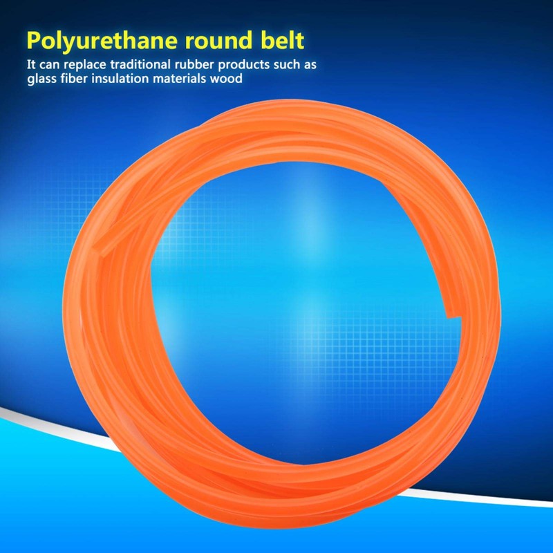 Polyurethane belt, orange smooth PU polyurethane round belt for drive