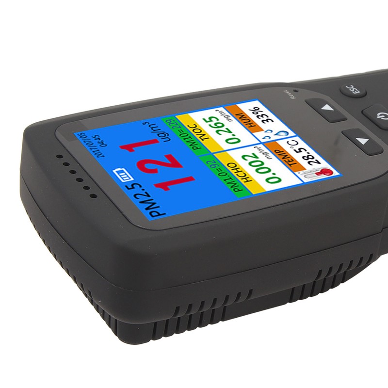 Air Quality Monitor 2.8inch LCD Screen PM2.5 1.0 10 HCHO