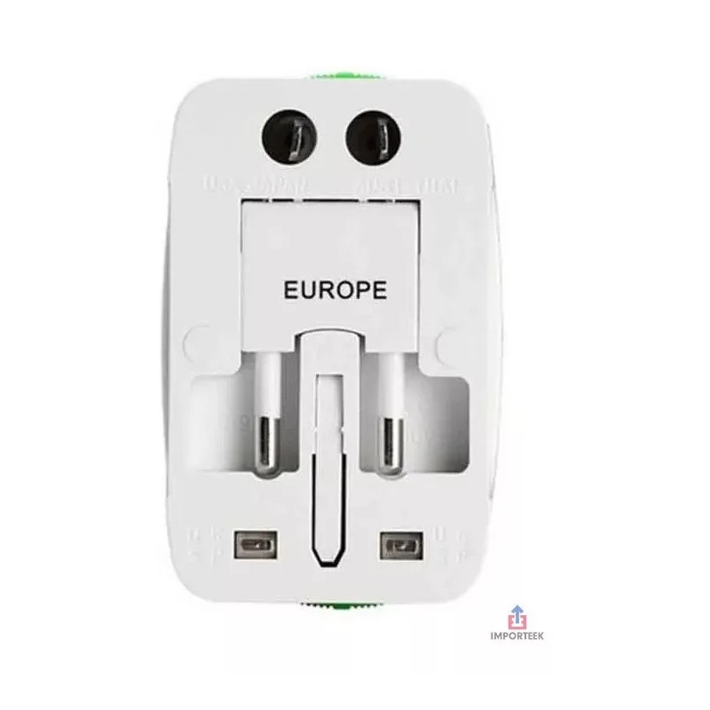 Importeek 20pz Adaptador Convertidor Clavija Corriente Universal Viaje