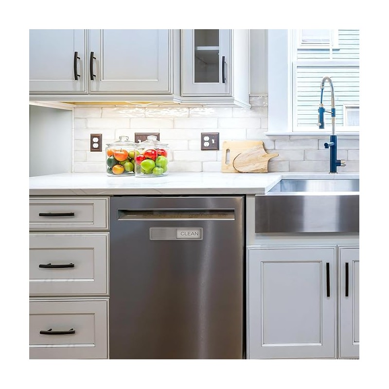 Jacsoii Mini Dishwasher Magnet Clean Dirty Sign, Strong Magnets, Universal