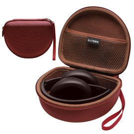 Headphone Case Compatible with Beats Studio Pro/Beats Solo 4 / Beats Studio 3 / Beats Solo 3 / TOZO HA1 and for TOZO HT2 On-Ear Bluetooth Headphones - Reddish Brown+Brown