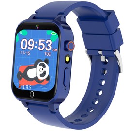 SYEEKOM Reloj Inteligente para niños De 5 A 12 Años, 26 Juegos Pantalla TáCtil HD con CáMara Reloj Despertador PodóMetro Reproductor de MúSica Linterna Regalos de cumpleaños para niñas de 8 a 10 años