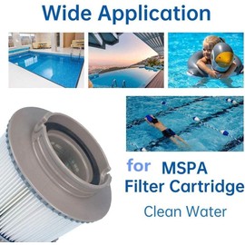 FFyan 6 Pack Replacement Filter for MSPA FD2089, Filter Cartridge Pump Fit for MSPA All Current Hot Tubs