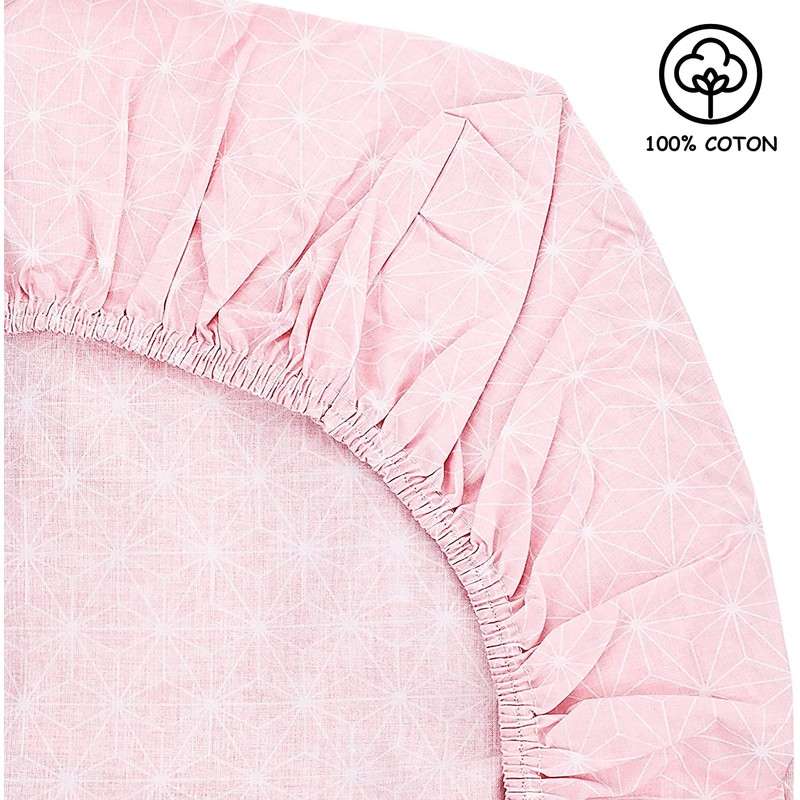Lovely Hippo Fitted Sheet 80 x 160 cm + 1