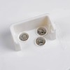 2pcs Clear Lens 4" Round 24-LED Back Up Reverse Tail
