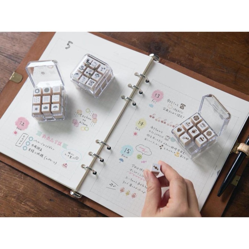 BEVERLY Rectangular Stamp Hanko Notebook Accessories Notebook Companion Mark TSW-110