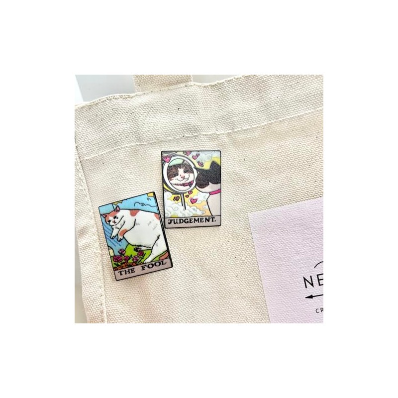Cat and Tarot Pin Badge Empress Cute Cat Pin Brooch