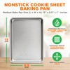 NutriChef Non Stick Baking Sheets, Cookie Pan Aluminum Bakeware with