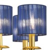 LAMPWELL LYON Clip-on Chandelier Organza Fabric Lamp Shades,Set of 6,Small