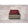 Galleksa Invisible Concealed Floating Metal Bookshelf Wall Mounted Storage for