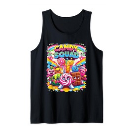 Candyland Party Candy Squad Colorful Candy For Kids Sweetie Tank Top