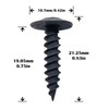 Bopowo #8×3/4 Black Wood Screws 100(PCS) Black Phillips Modified Truss