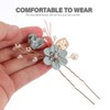 DOITOOL 4 Pcs Wedding Hair Comb,Pearl Crystal Bridal Hair Comb