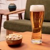 Krosno Tall Beer Pint Glasses, Set of 6, 16.9 oz,