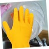 iplusmile 1 Pair Heavy Duty Latex Dishwashing Gloves for Cleaning