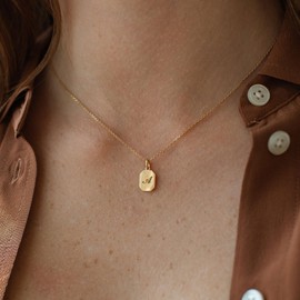 Turandoss Initial Necklace for Women - Dainty 14K Gold Plated Initial A Pendent Necklace for Women Trendy, Letter Necklace, Womens Alphabet Necklace, Gold Jewelry for Women