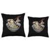 Kuhli Loach Eating Ramen Throw Pillow