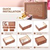 [2024 New] Cash Vault Wooden Savings Box, Piggy Bank for