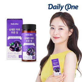 Daily One Refreshing Day Prune Tablets 42g, 60 tablets x 1 container, 1 month supply / 데일리원  상쾌한 하루 푸룬 정 42g 60정 x 1통 1개월분