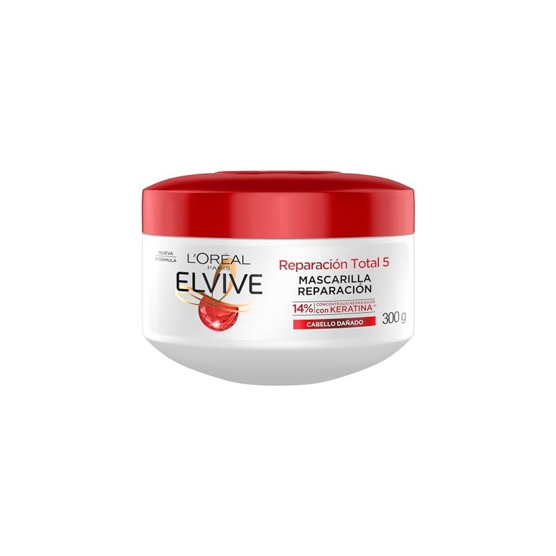 L'Oréal Paris Mascarilla Reparación Total 5 Elvive 300 g, 360