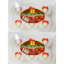 Lychee Flavour Pudding with Nata De Coco, (3.88 OzX6 Cups),2 Packs