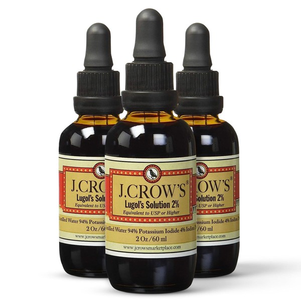 J. CROW'S J.CROW'S? Lugol's Solution of Iodine 2% 2 oz