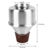 Mini Trumpet Practice Mute Aluminum Alloy Trumpet Mute Silencer for