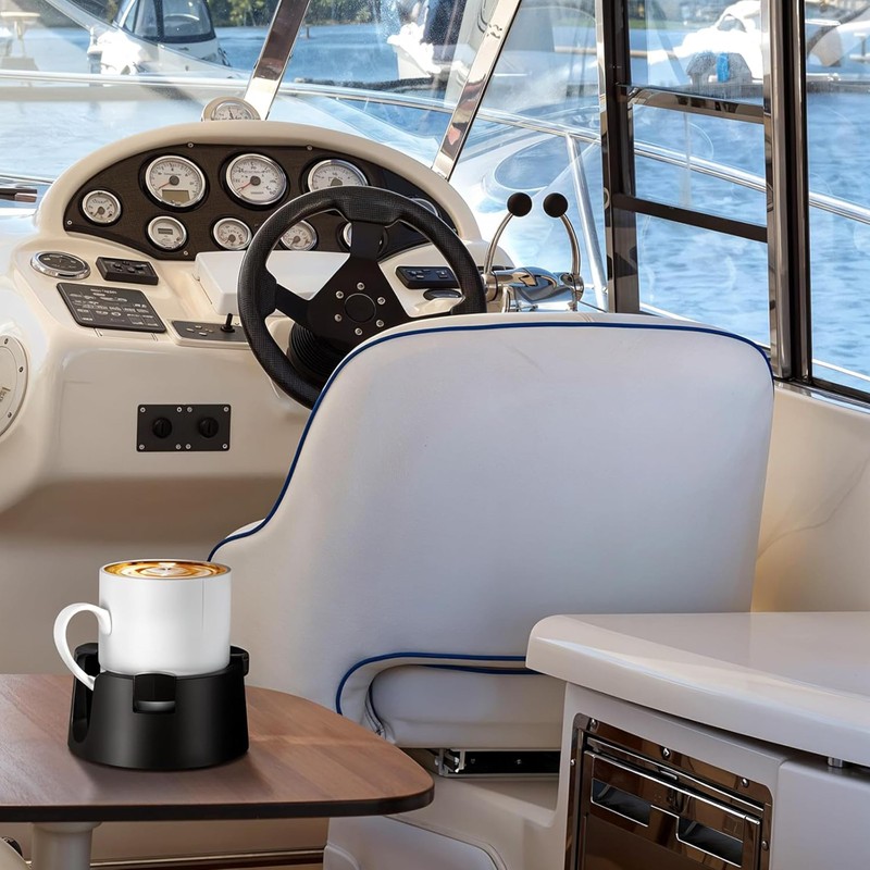 2 Pack Adjustable Anti-Spill Cup Holder for Desk – Non-Tipping,