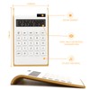 Gold Calculator, 10 Digits Solar Battery Basic, Dual Powered Desktop