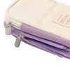 Large Pen Bag Simple Style Canvas Mesh Pockets Pen Slots
