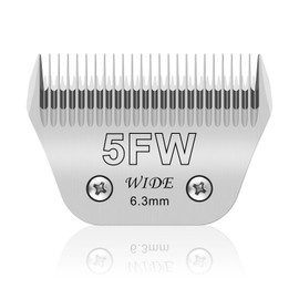 5FW Pet Dog Grooming Detachable Wide Blades,Compatible with Andis,Oster A5,Wahl KM10 Clippers,Cut Length 1/4"(6.3mm)