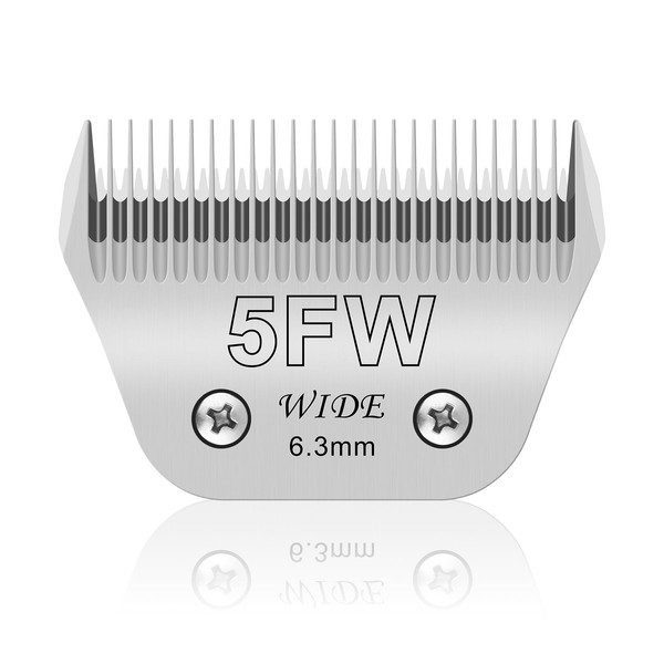 5FW Pet Dog Grooming Detachable Wide Blades,Compatible with Andis,Oster A5,Wahl