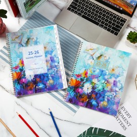 2025-2026 Monthly Planner/Calendar - 2 Year Monthly Planner 2025-2026, 9" x 11", Jan 2025 - Dec 2026, Calendar 2025-2026, Holidays, Monthly Tabs, Inner Pocket, Note Pages