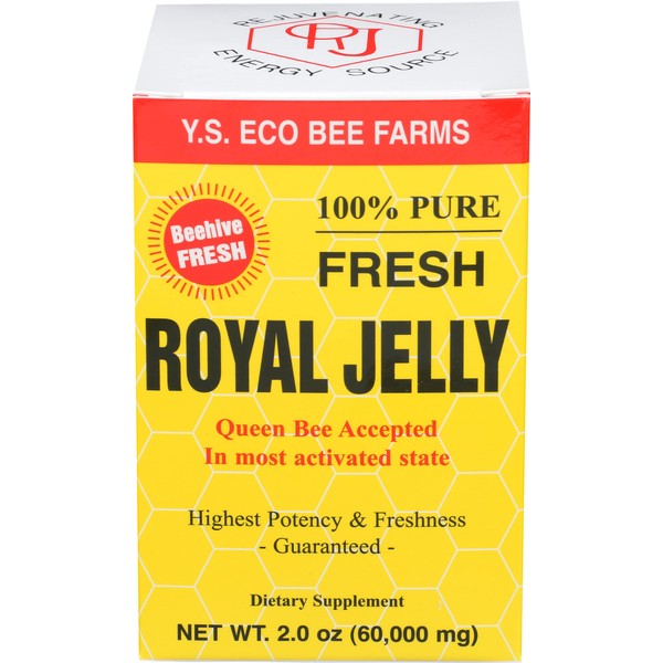 100% Pure Fresh Royal Jelly 60,000 mg YS Eco Bee