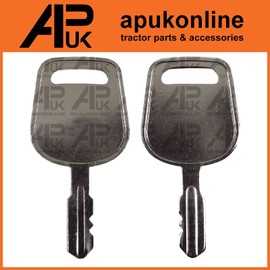 APUK 2x Ignition Key Replacement for John Deere LT133 LT150 LT155 LT160 LT166 Ride On Lawn Mower