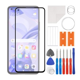 SWARK Front Screen Glass Outer Panel Lens Replacement +OCA Compatible with Mi 11 Lite NE 5G (No LCD Screen and Touch Digitizer) with Repair Kit