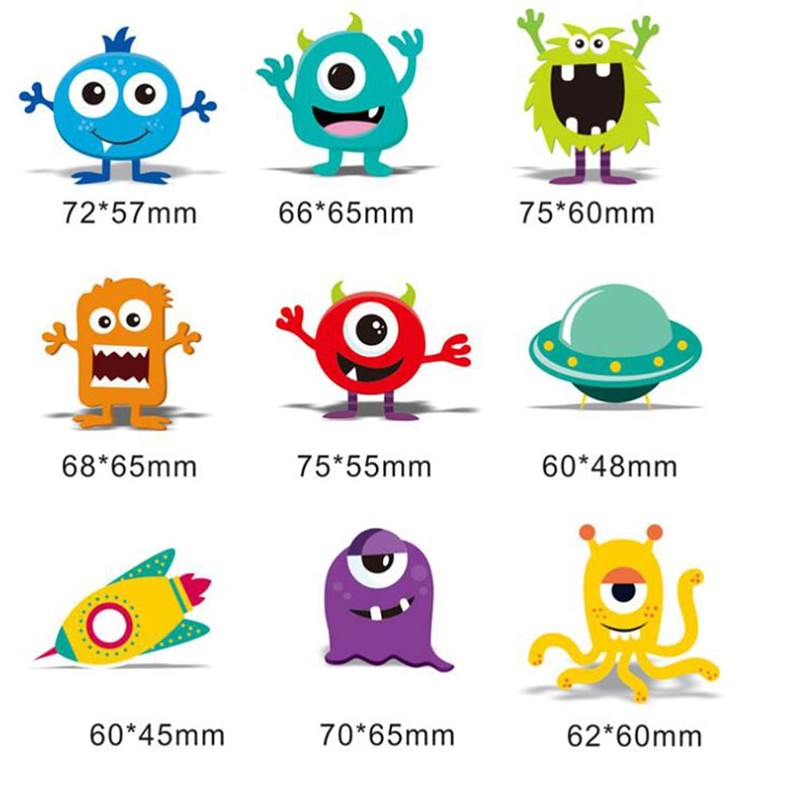 PRETYZOOM 18PCS Monsters inc Balloons Monster Party Decorations University Toys