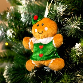 Marco Paul Christmas Tree Decoration - Robin - Santa Claus - Penguin - Gingerbread Man (Gingerbread Girl)