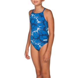 ARENA G Polycarbonite Jr Light Drop Back One Piece Royal-Multi, Size 28