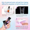 ROSALIND Poly Nail Gel, 6 Pieces, 10 ml, UV LED