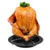 WELLGRO Set of 2 chicken roasting dishes, chicken stand, roasting